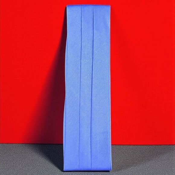 BRUNO CAPELO ROYAL BLUE MENS FASHION 3 PLEAT SATIN HAT BAND. H12 - Picture 1 of 4